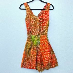 Danar Hadi Romper Indian Button Front Flounce Sm